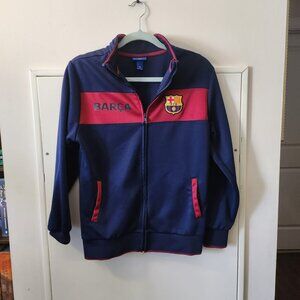 Official FC Barcelona Barça Youth Track Jacket Soccer Fan
